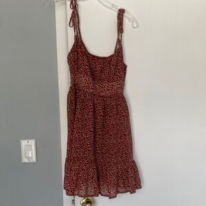 Princess Polly Red Floral Mini Dress Size 4